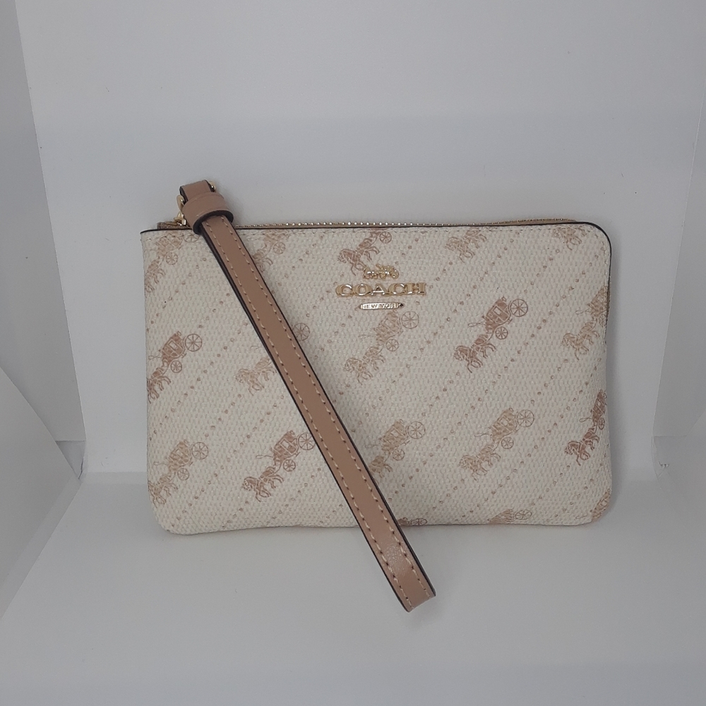 Coach Wristlet Horse And Carriage Print - Picture 8 of 13